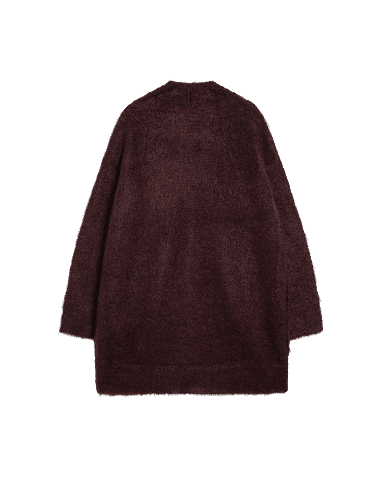 Max Mara Cherry Colored Shaved Mohair Cardigan Glam Steals