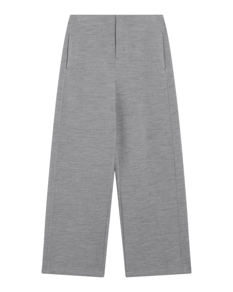 Max Mara Grey Wool Cotton Blend Trouser Glam Steals