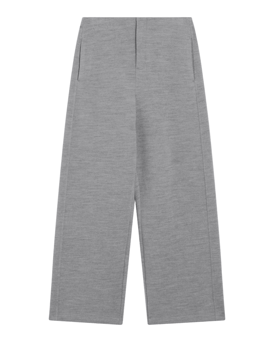 Max Mara Grey Wool Cotton Blend Trouser Glam Steals