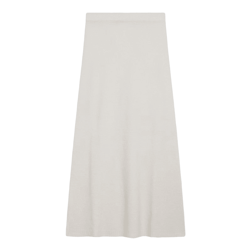 Max Mara Ivory Skirt in Stretch Cashmere Knit Glam Steals