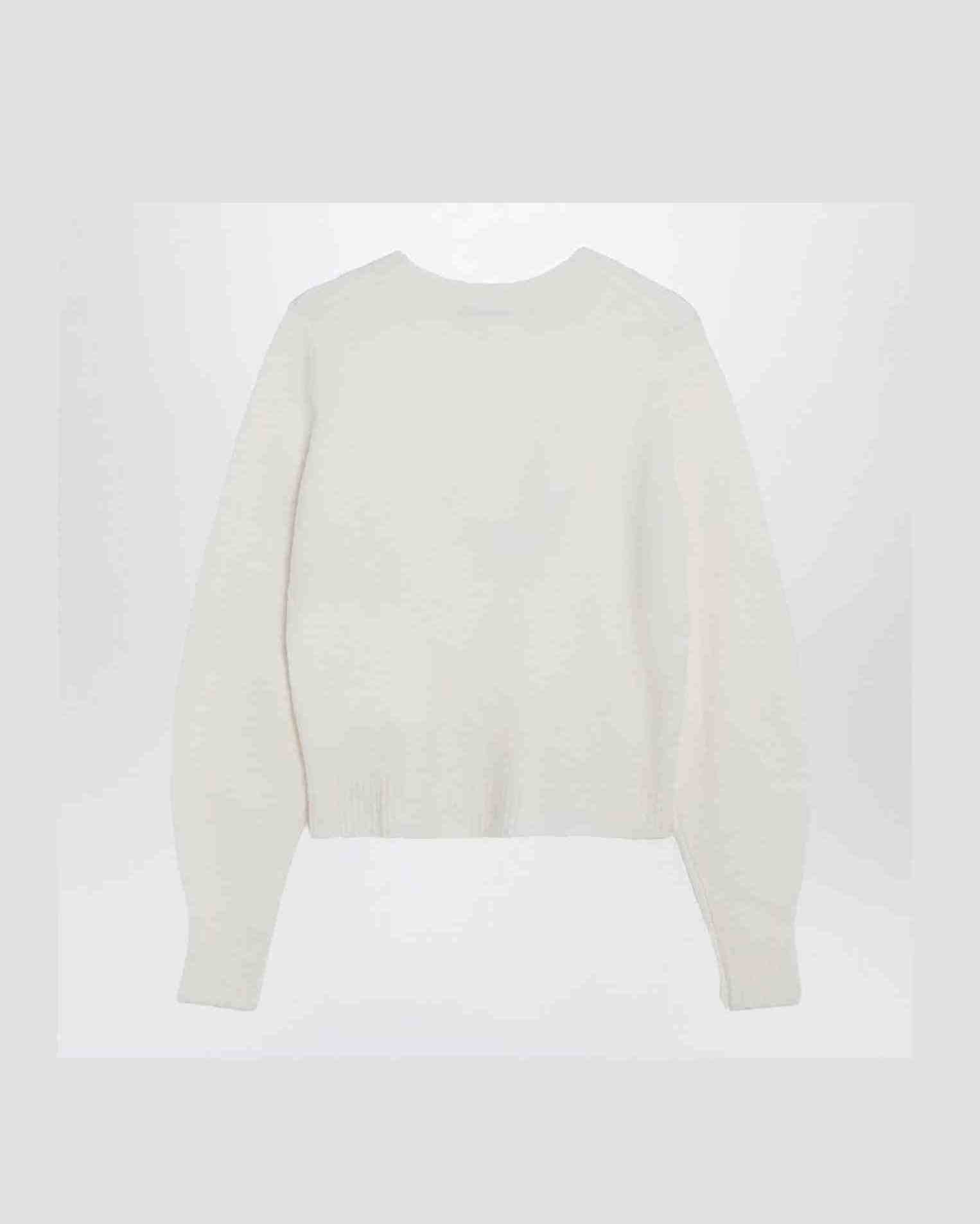 Max Mara Ivory Sweater in Stretch Cashmere Knit Glam Steals