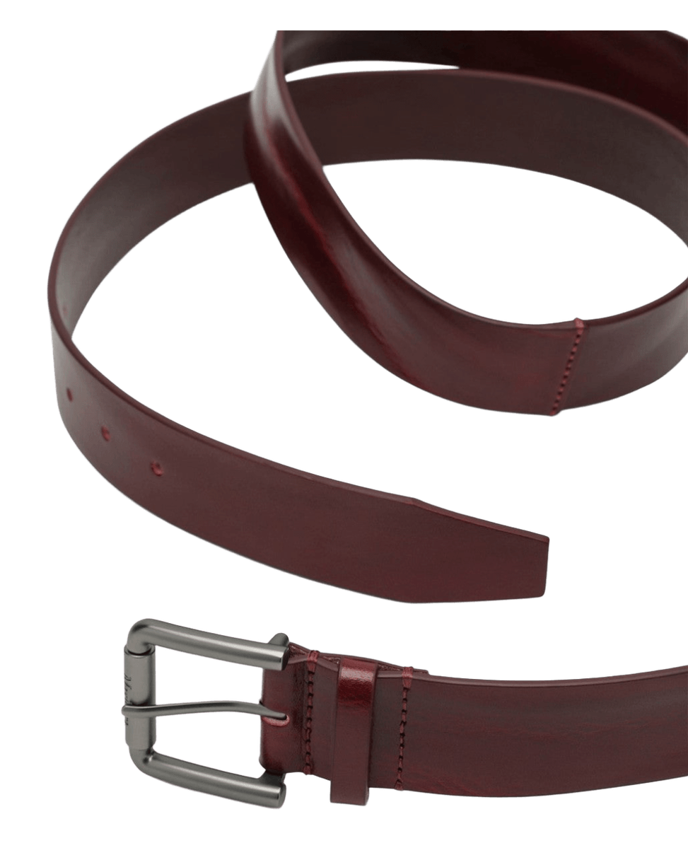 Max Mara Pink Leather Long Belt in Antique Glam Steals