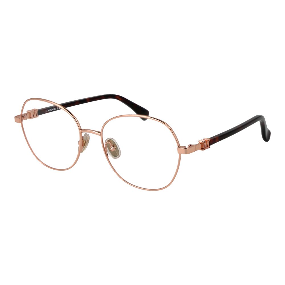 Max Mara Rose Gold Women Optical Frame Glam Steals