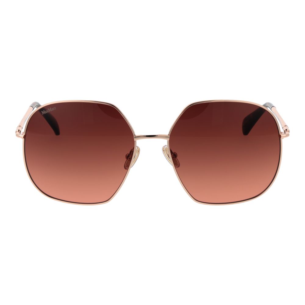 Max Mara Rose Gold Women Sunglasses Glam Steals