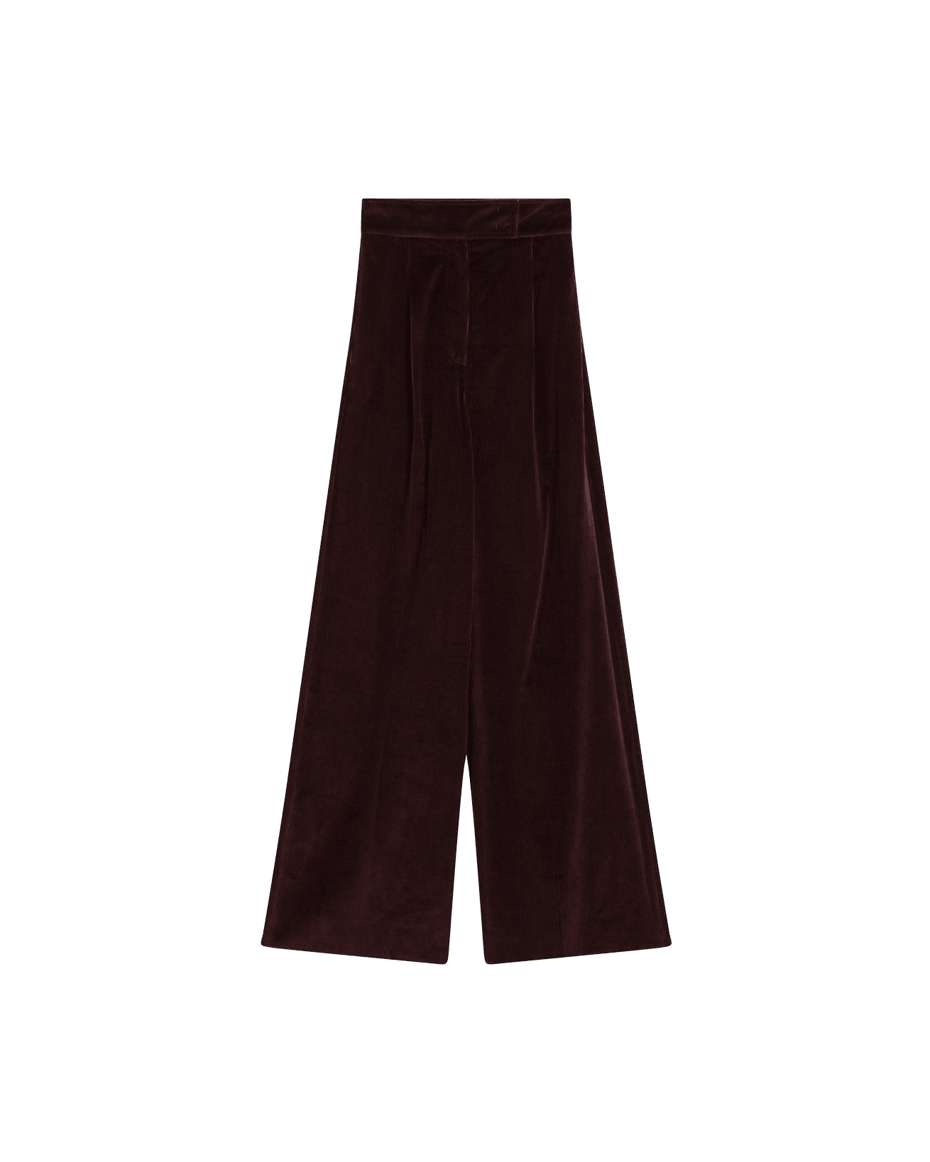 Max Mara Velvet Cherry Colored Wide Leg Trouser Glam Steals