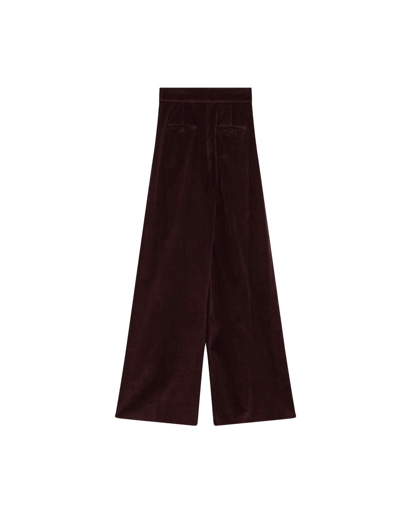 Max Mara Velvet Cherry Colored Wide Leg Trouser Glam Steals