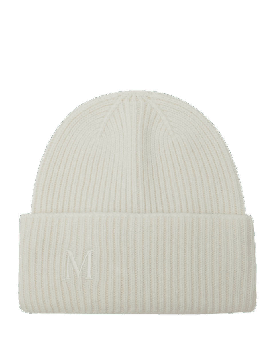 Max Mara White Cashmere Beanie Glam Steals