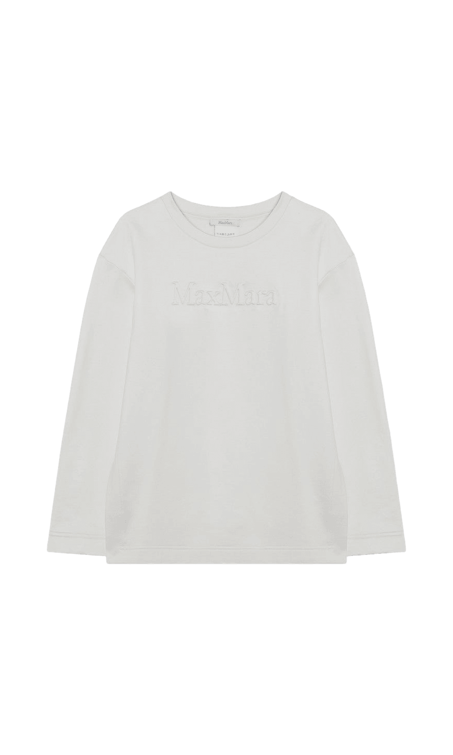 Max Mara White Silk Sweat-shirt in Blend Glam Steals