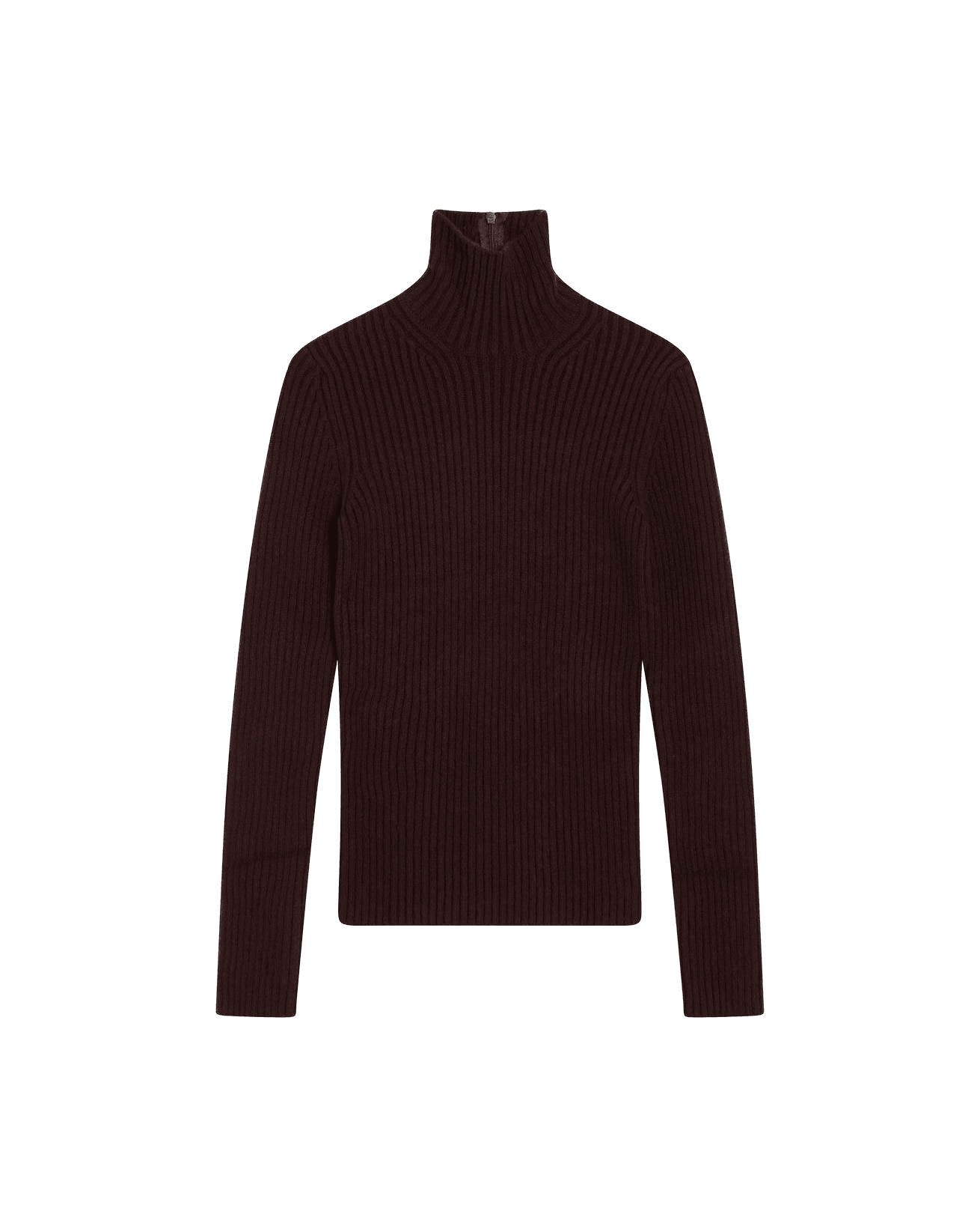 Max Mara Wool Cherry Colored Turtleneck in Cashmere Blend Glam Steals