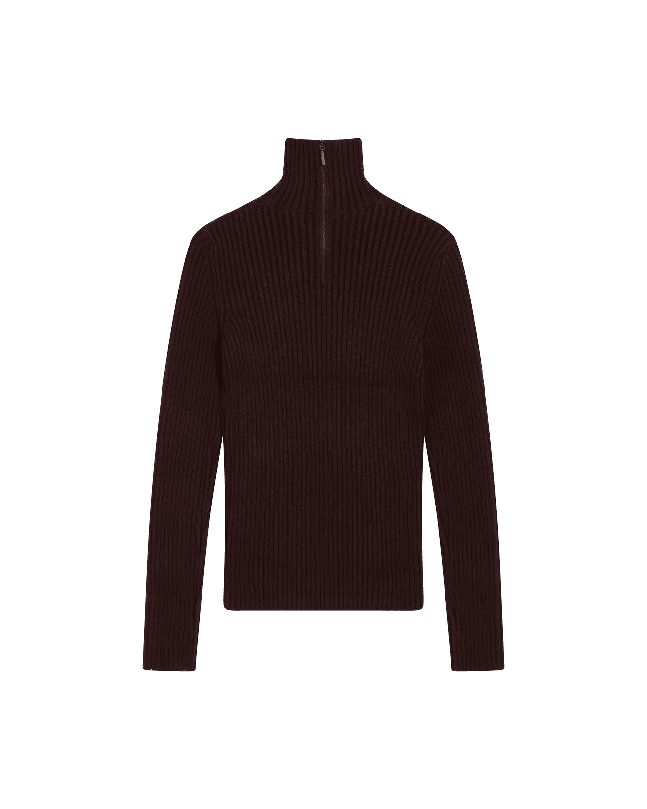 Max Mara Wool Cherry Colored Turtleneck in Cashmere Blend Glam Steals