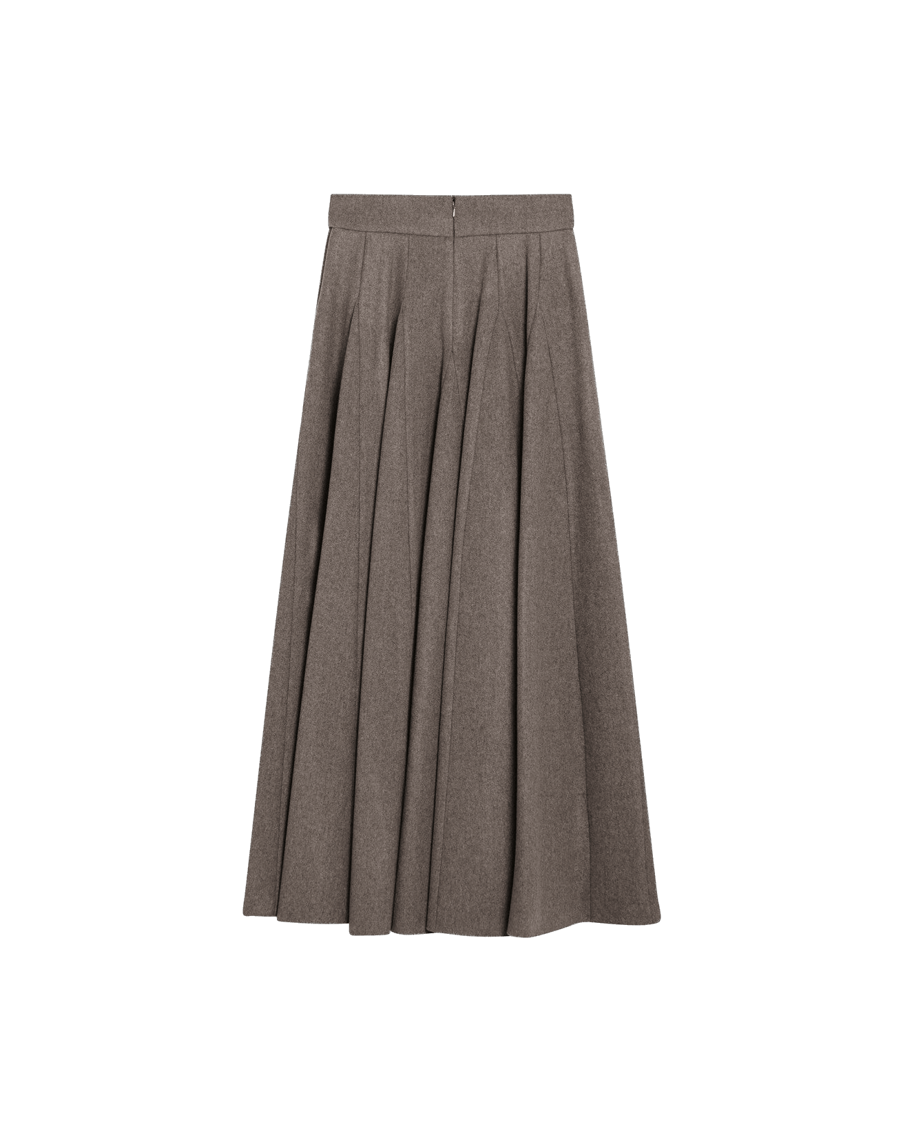 Max Mara Wool Wide Hazelnut Colored Skirt Glam Steals