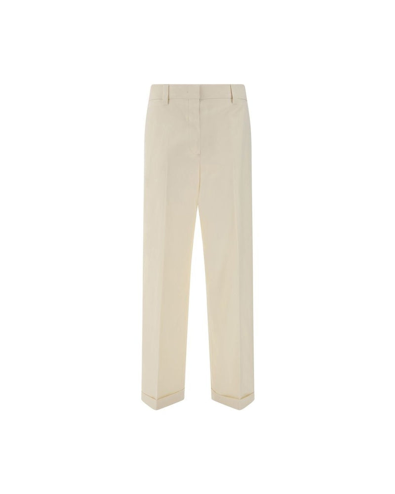 Miu Miu Beige Cotton Casual Pant Glam Steals