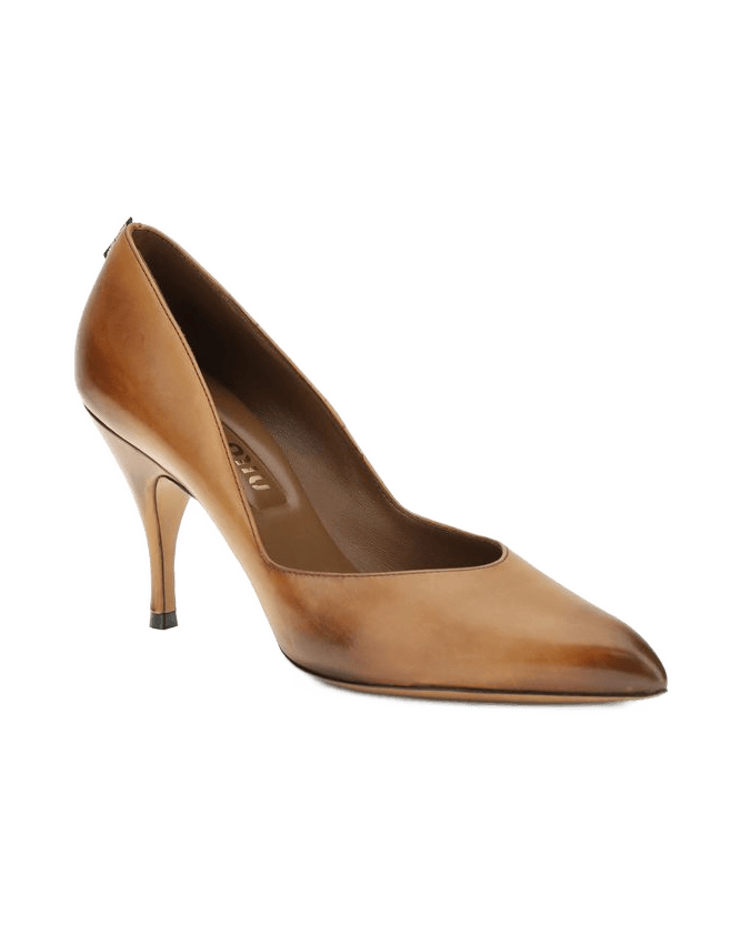 Miu Miu Beige Leather High Heel Pumps
