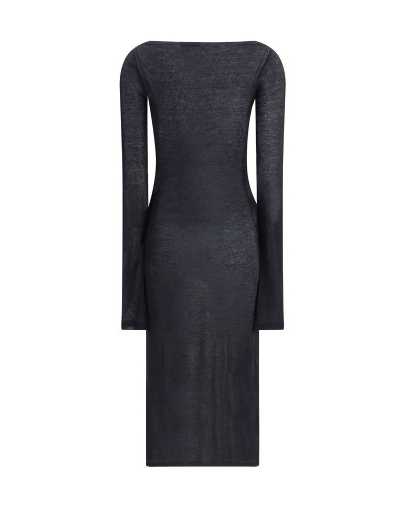 Miu Miu Black Cotton Dress Glam Steals