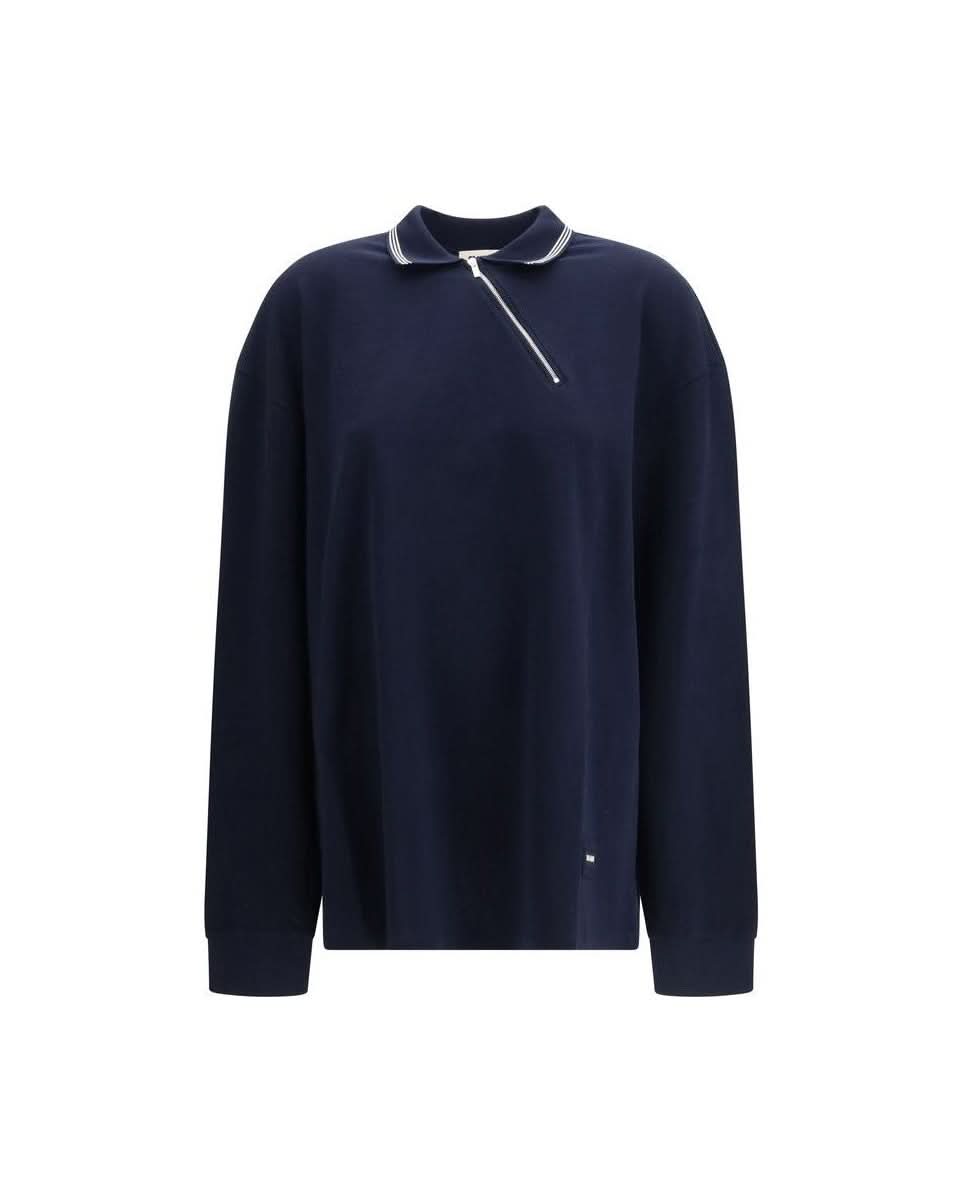 Miu Miu Blue Cotton Polo Shirt 