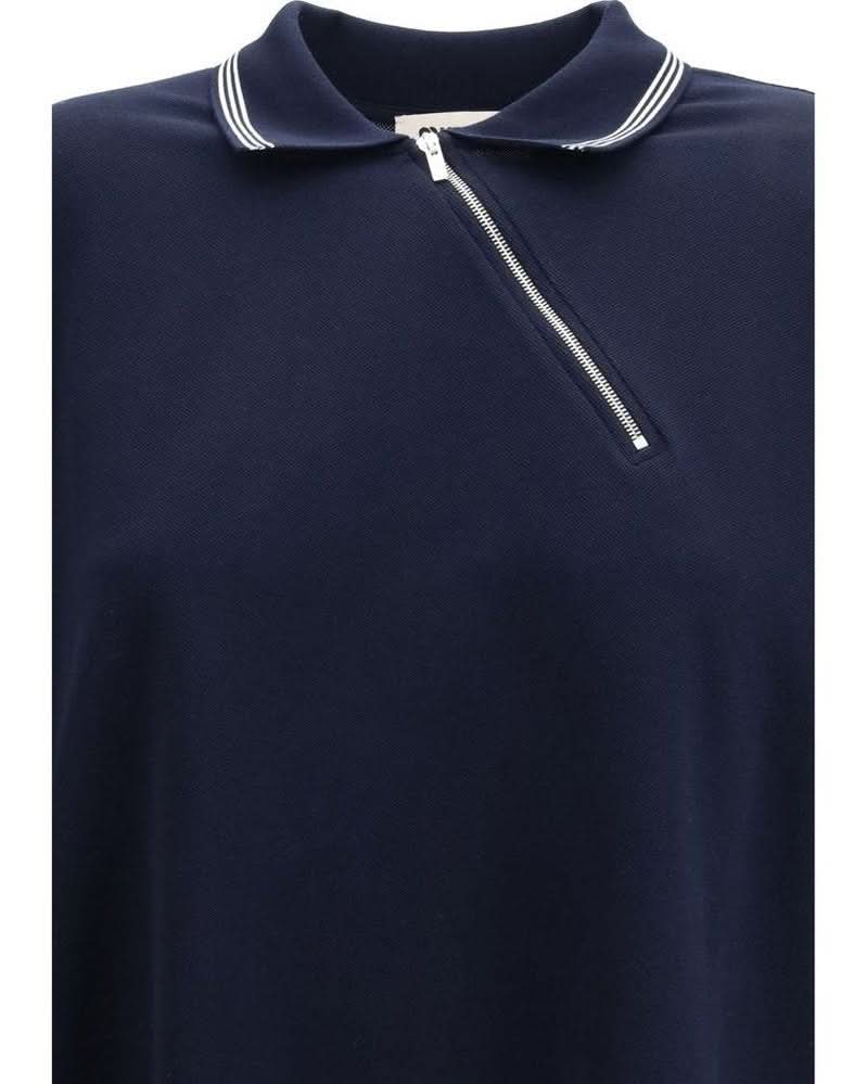 Miu Miu Blue Cotton Polo Shirt 