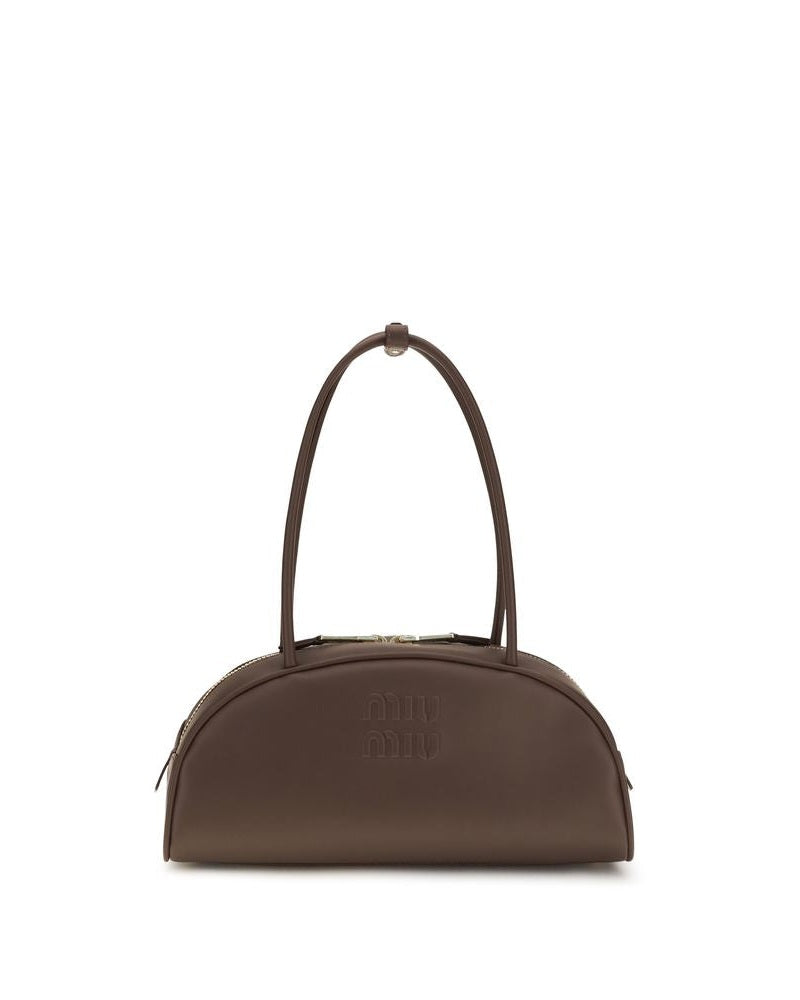 Miu Miu Brown Leather Calf Bos Taurus Handbag Glam Steals