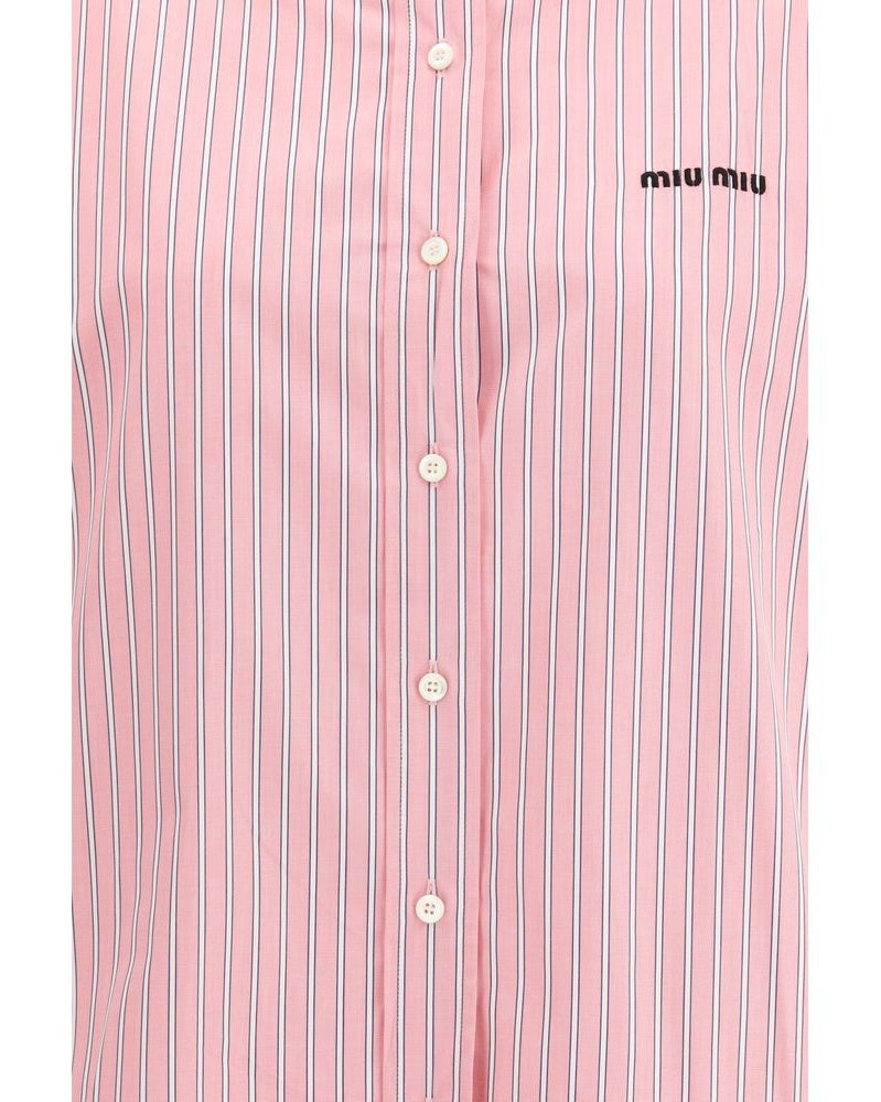 Miu Miu Cotton Pattern Shirt Glam Steals