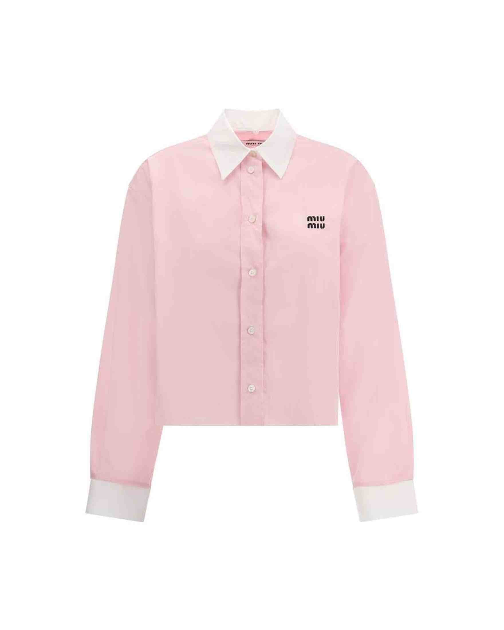 Miu Miu Cropped Shirt Glam Steals