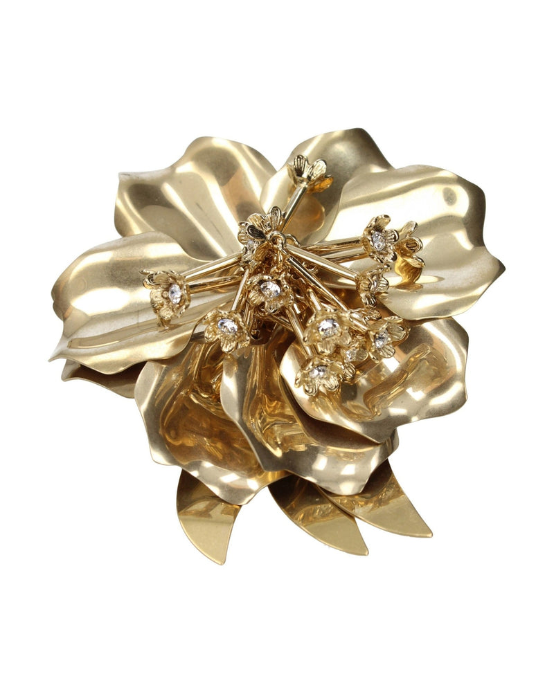 Miu Miu Gold Metal Broch Glam Steals