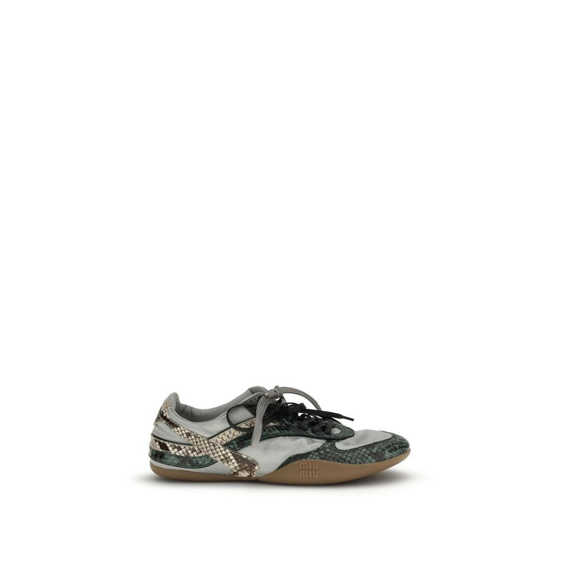 Miu Miu Gray Rubber Athletic Sneakers Glam Steals