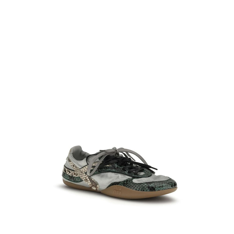 Miu Miu Gray Rubber Athletic Sneakers Glam Steals