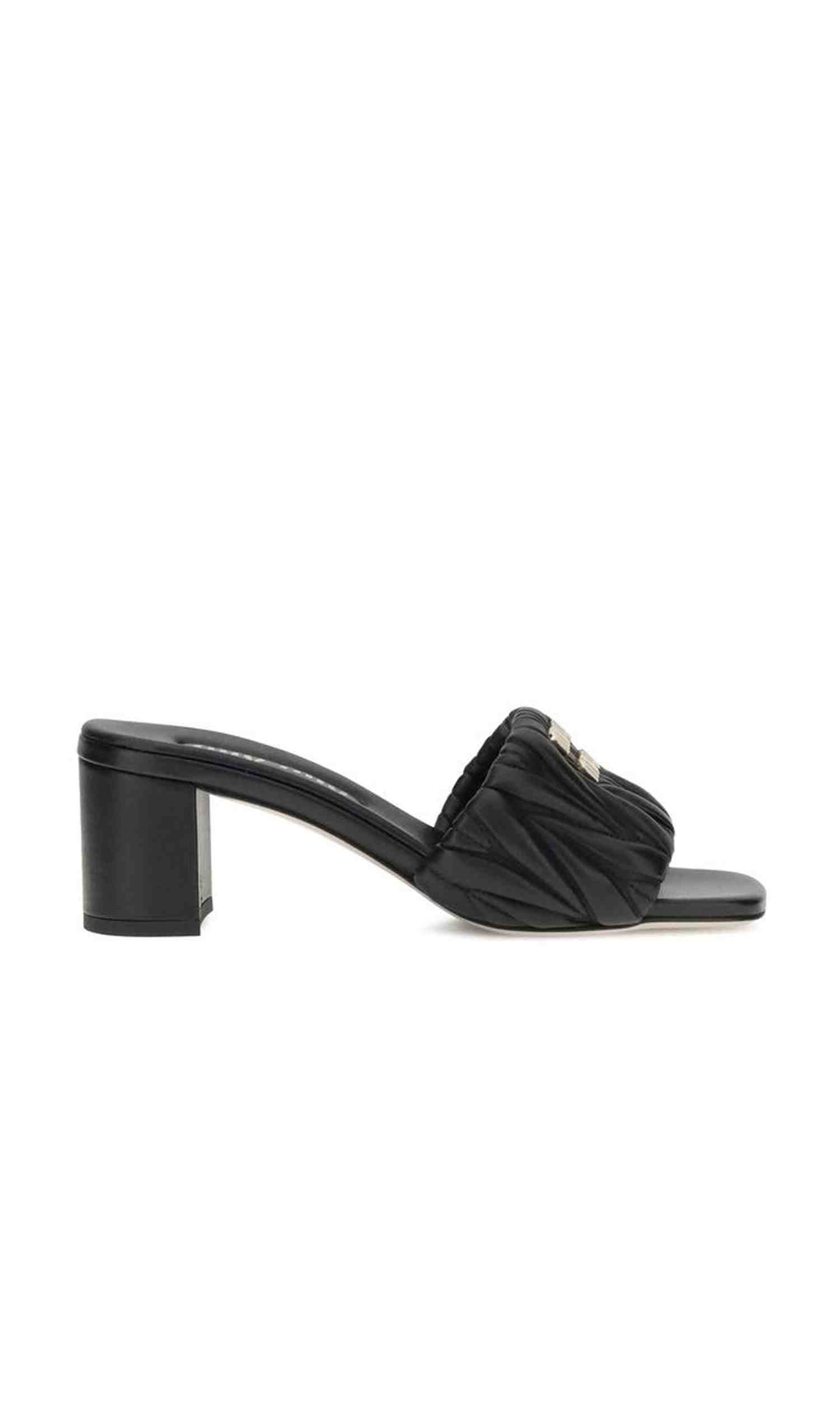 Miu Miu Logoed Sandals Glam Steals