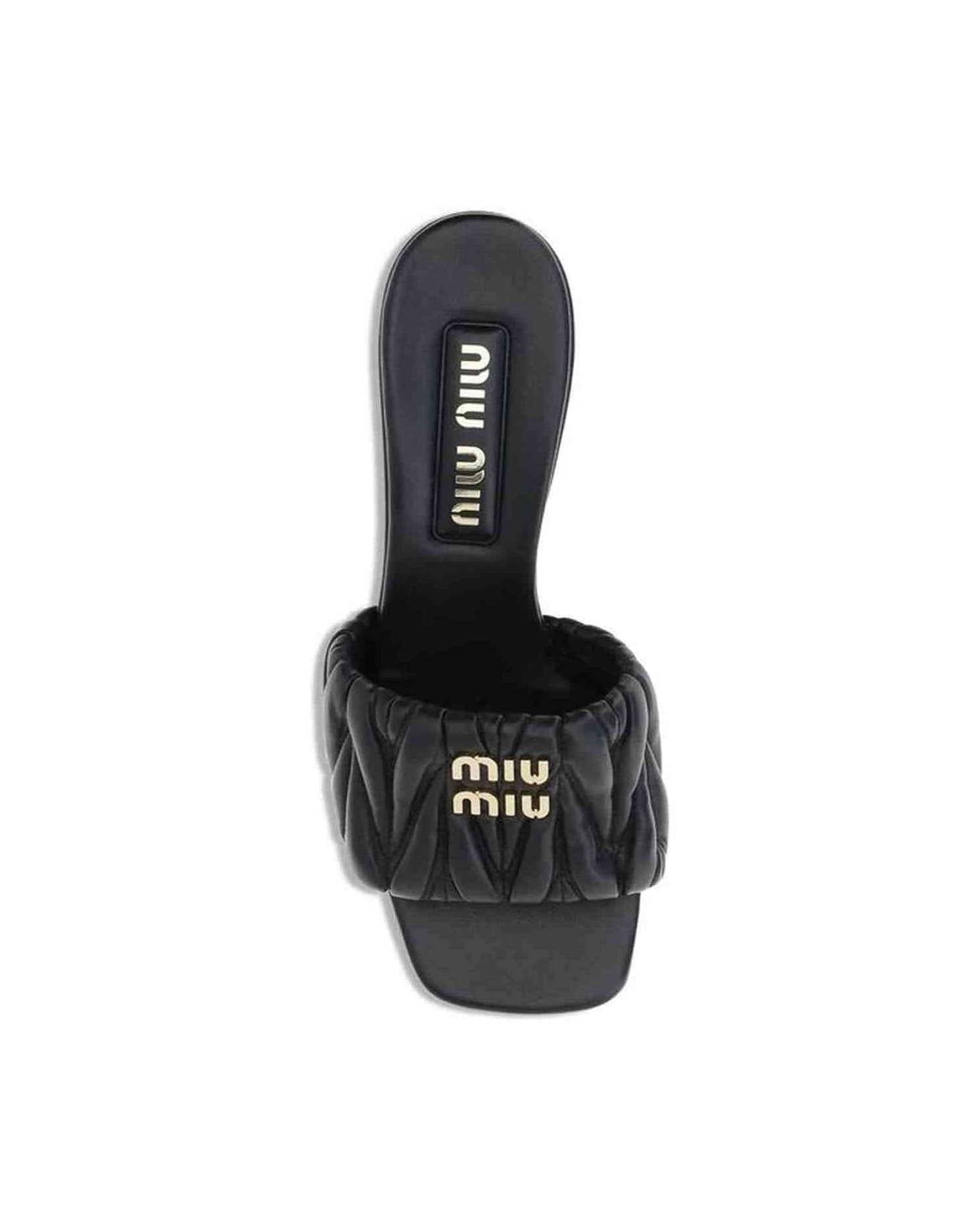 Miu Miu Logoed Sandals Glam Steals