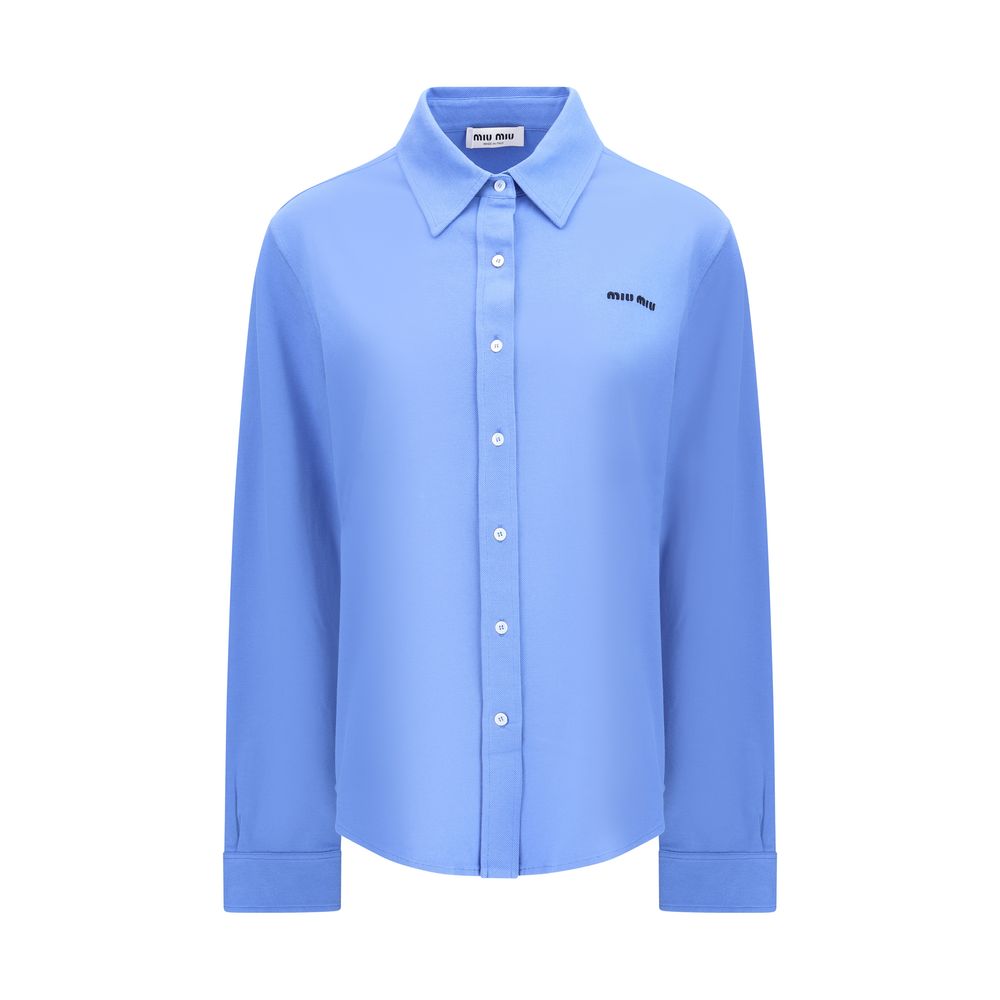 Miu Miu Long Sleeved Polo Shirt Glam Steals