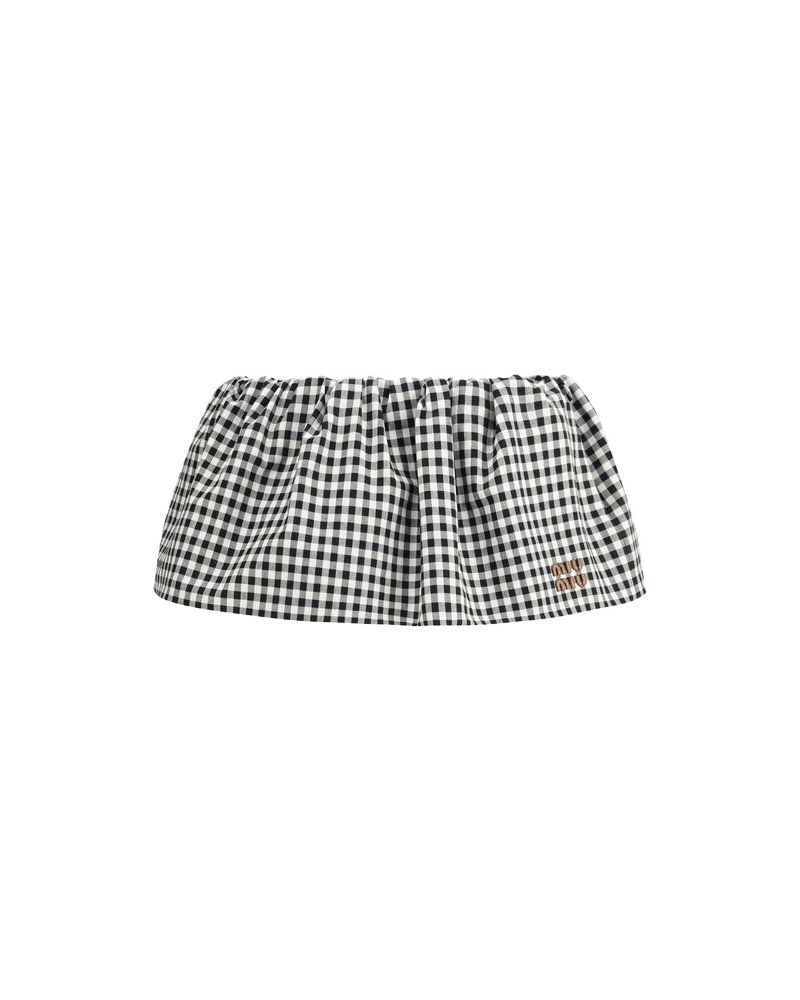 Miu Miu Multicolor Cotton Mini Skirt Glam Steals