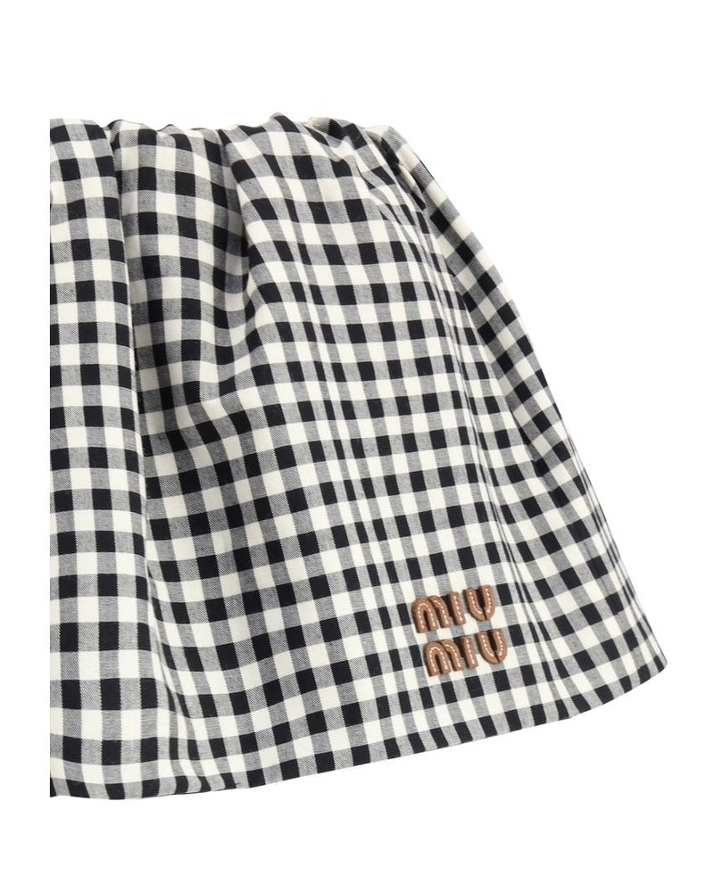 Miu Miu Multicolor Cotton Mini Skirt Glam Steals