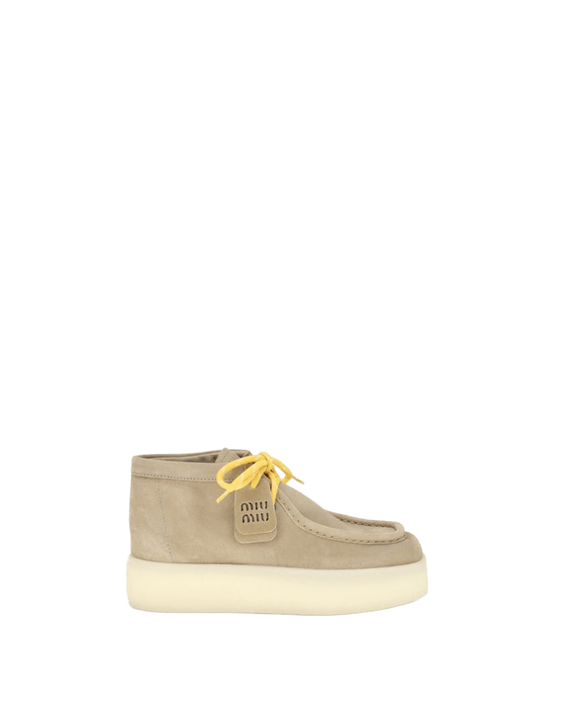 Miu Miu Platform leather Ankle Boots Glam Steals