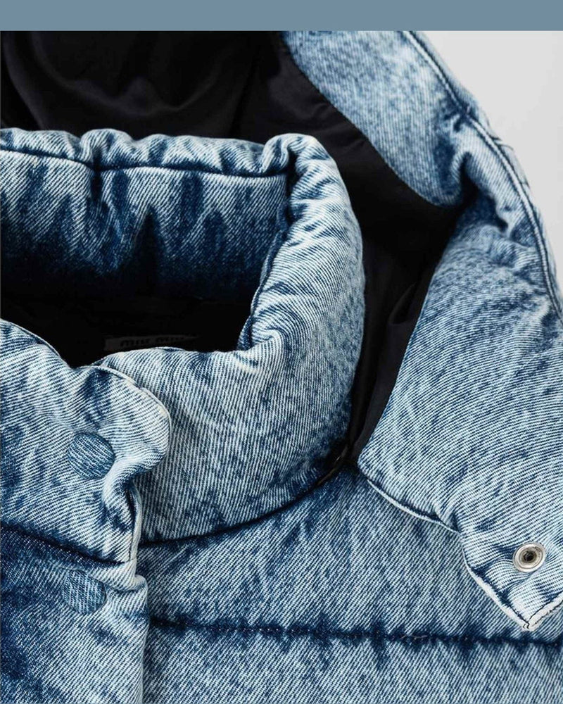 Miu Miu Polyester Jackets & Blue Coat Glam Steals