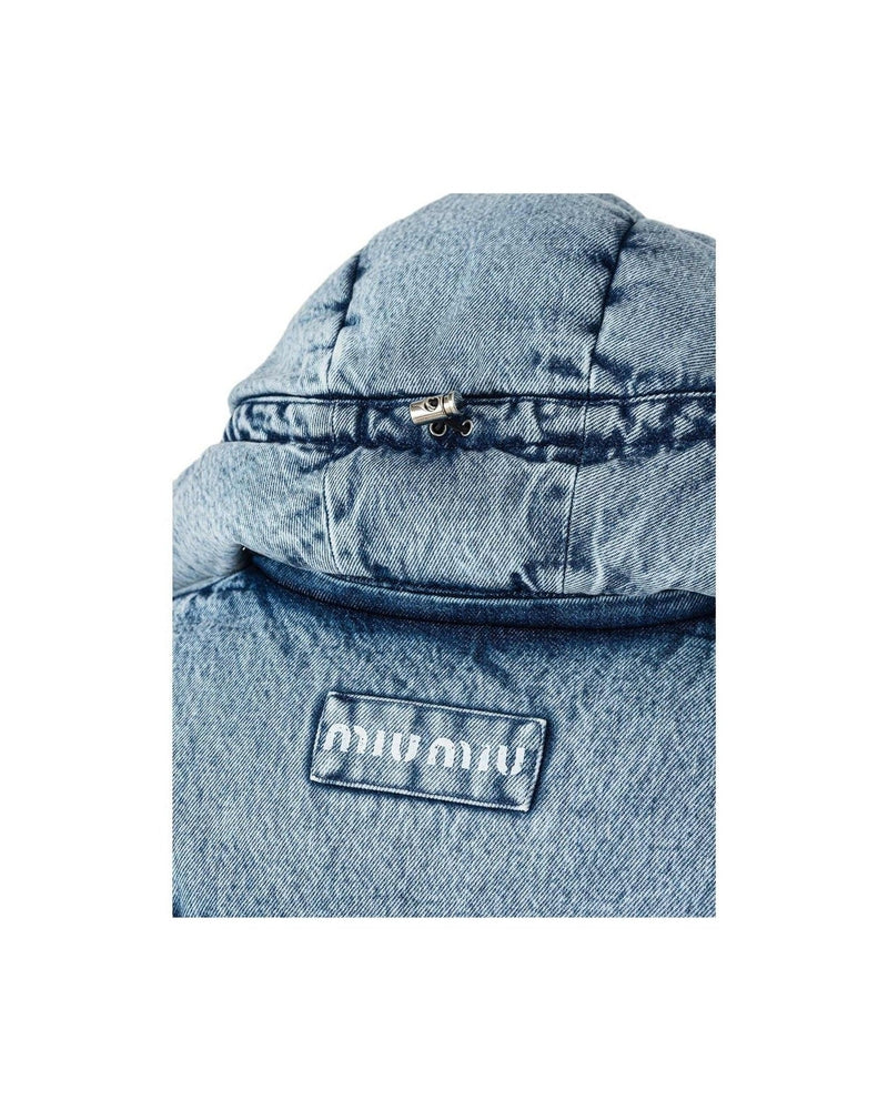 Miu Miu Polyester Jackets & Blue Coat Glam Steals