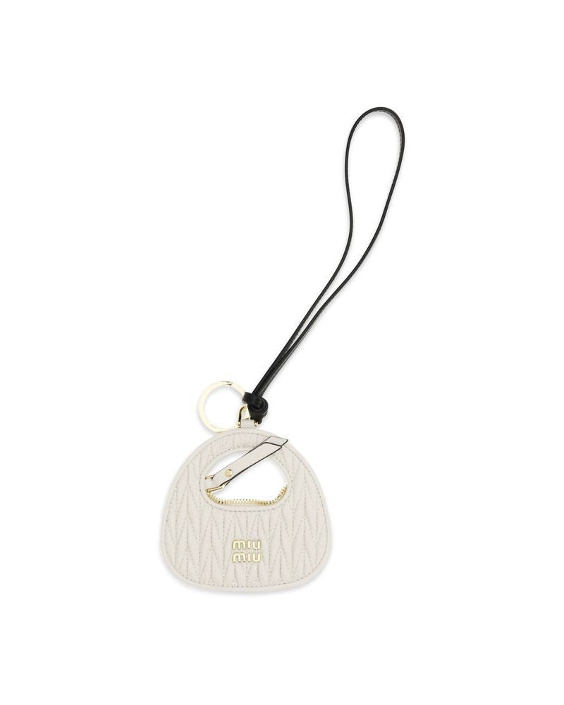 Miu Miu White Keychain Glam Steals