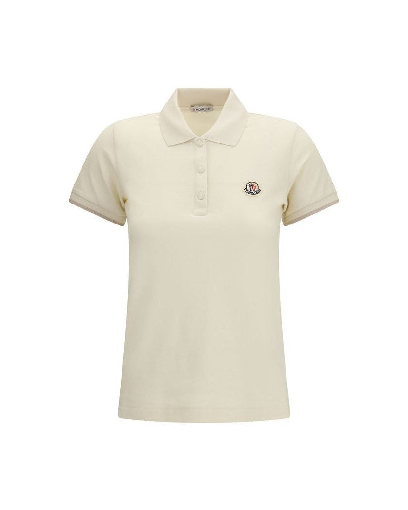 Moncler Beige Cotton Polo Shirt Glam Steals
