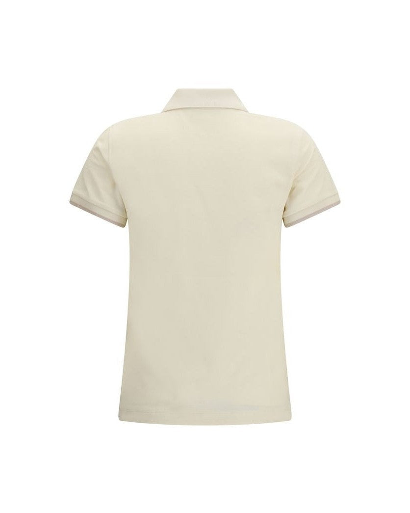 Moncler Beige Cotton Polo Shirt Glam Steals
