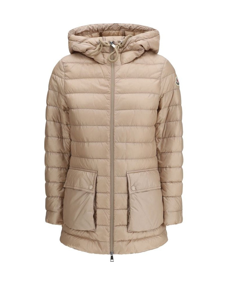 Moncler Beige Polyamide Coat Glam Steals