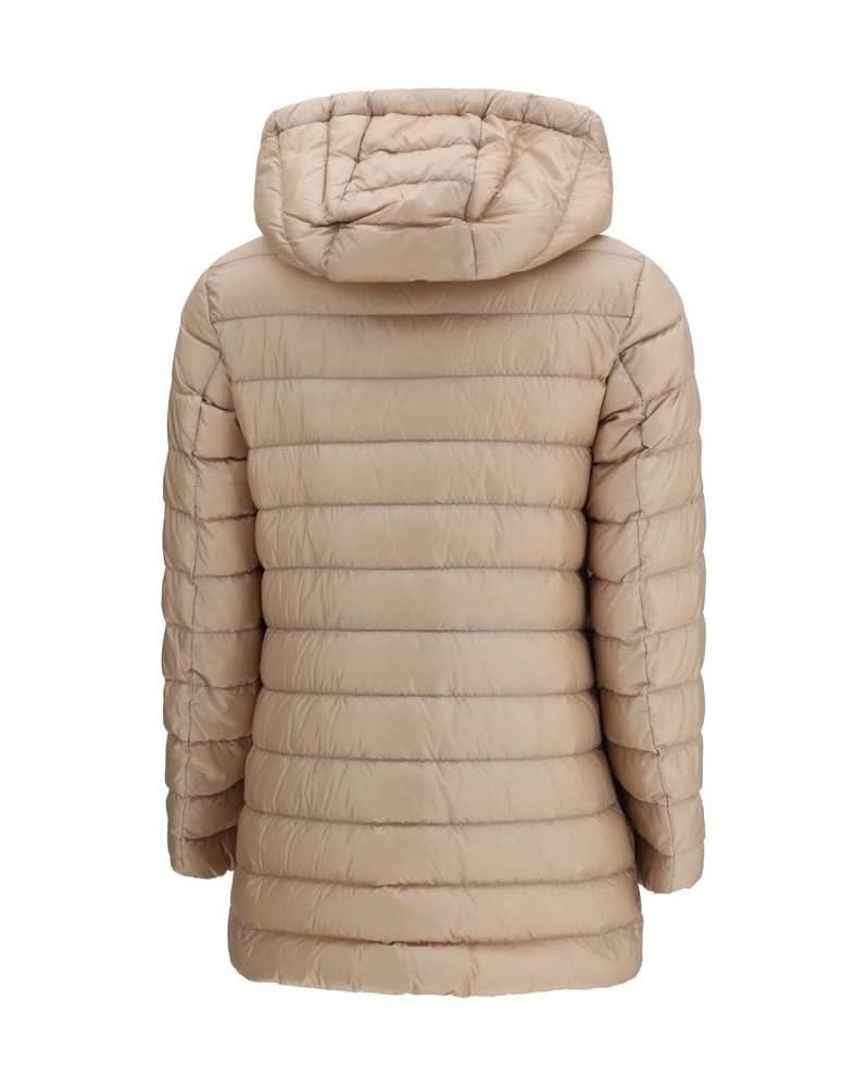 Moncler Beige Polyamide Coat Glam Steals