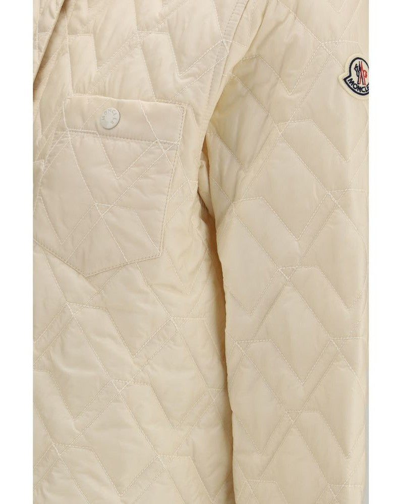 Moncler Beige Polyester Coat Glam Steals