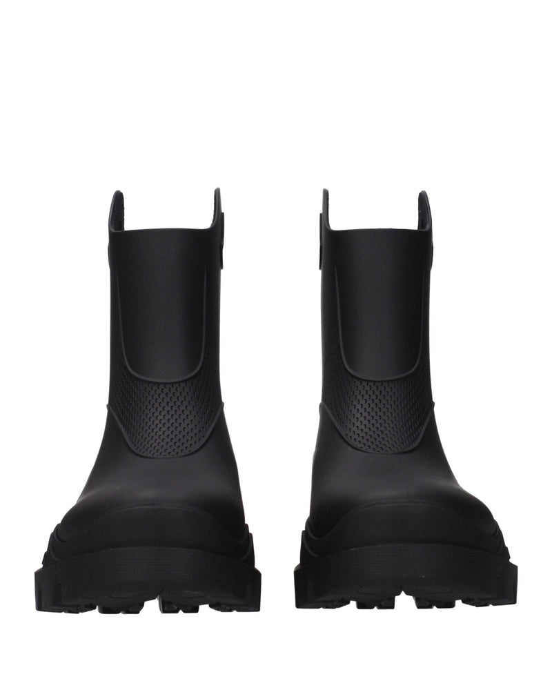 Moncler Black Cotton Ankle Boots Glam Steals