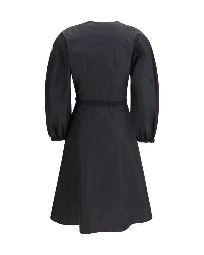 Moncler Black Cotton Casual Dress Glam Steals