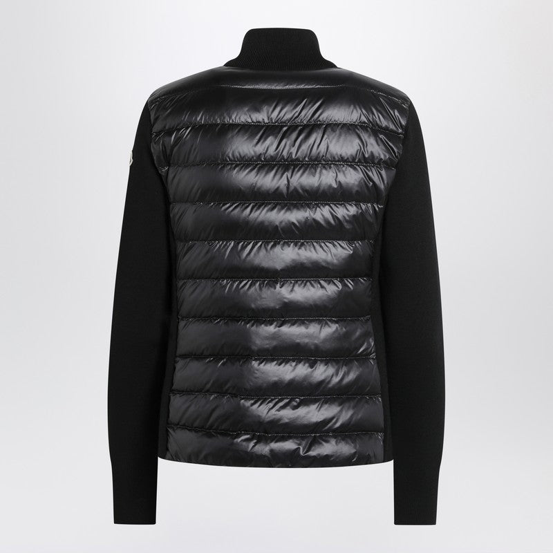 Moncler Black Padded Zip Up Cardigan Glam Steals