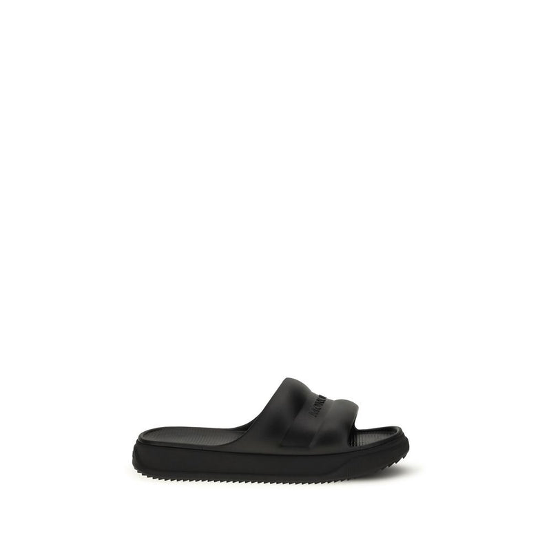 Moncler Black Rubber Sandals Glam Steals