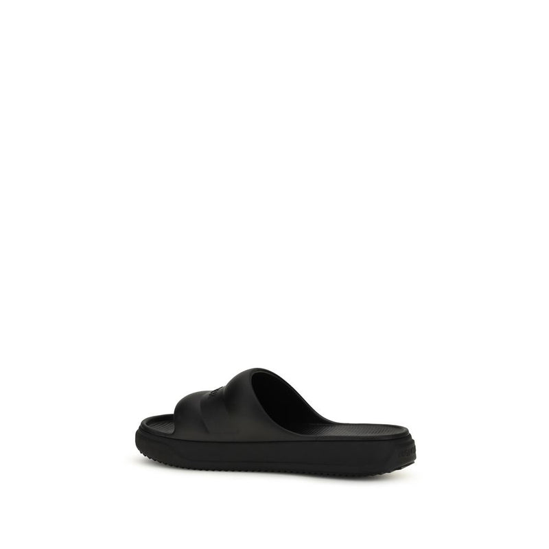 Moncler Black Rubber Sandals Glam Steals