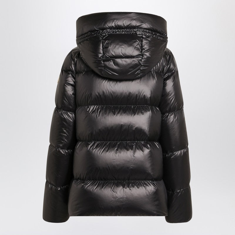 Moncler Black Shiny Zip Jacket Glam Steals