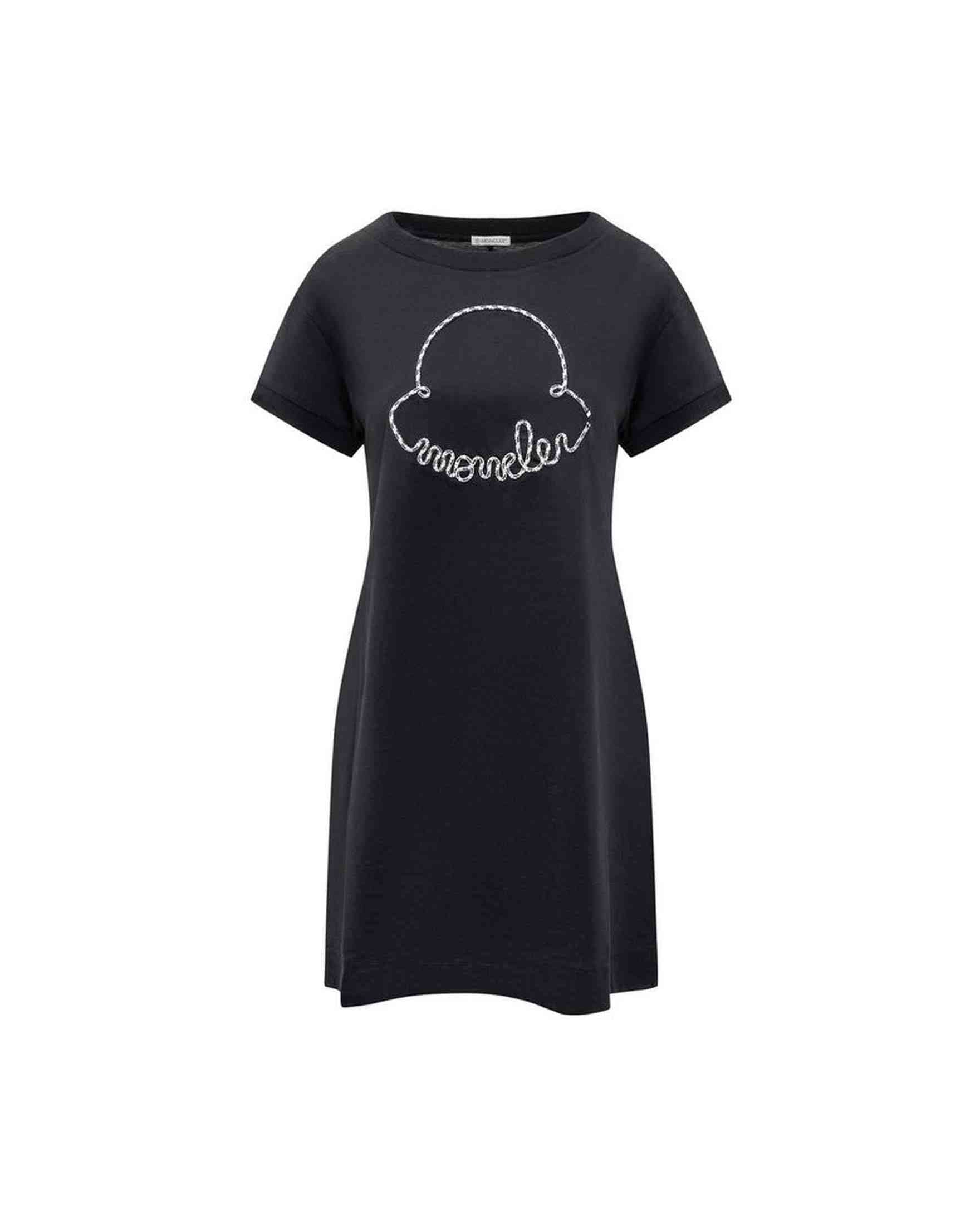 Moncler Cotton Logo Mini Dress Glam Steals