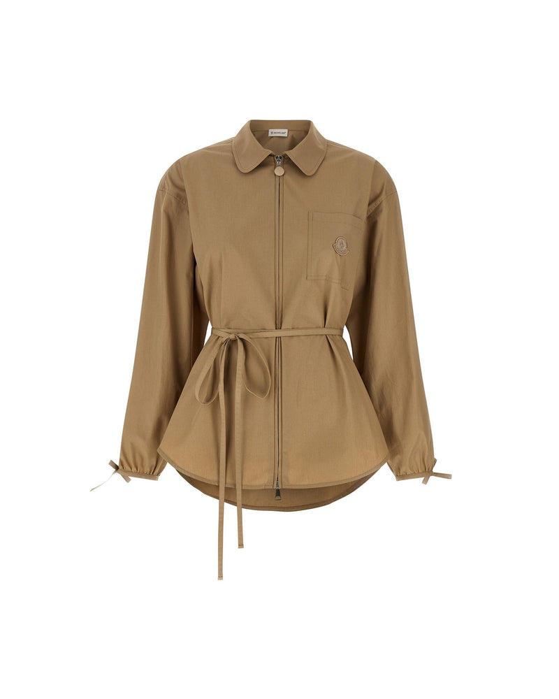 Moncler Grosgrain Logo Patch Overshirt Glam Steals