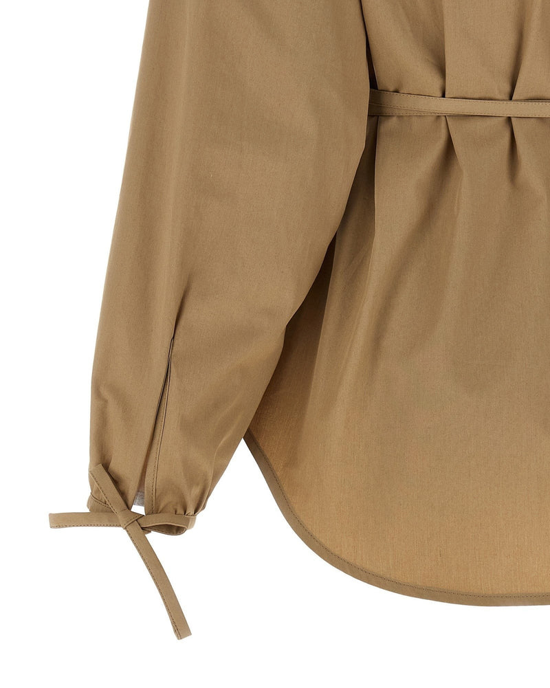 Moncler Grosgrain Logo Patch Overshirt Glam Steals