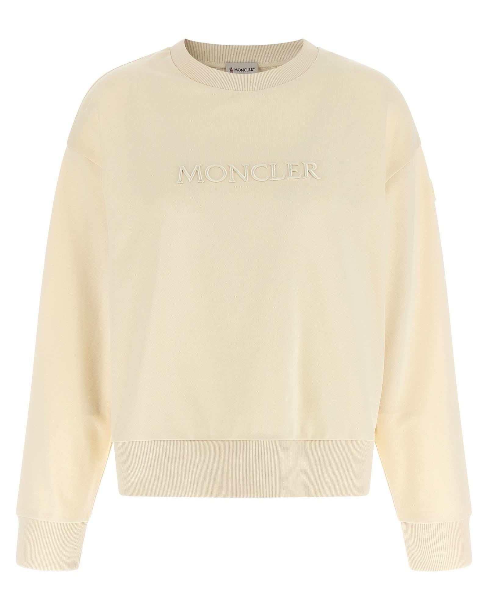 Moncler Logo Embroidery Sweat-shirt Glam Steals